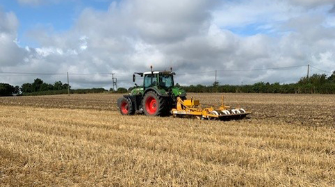 Tractor in a field